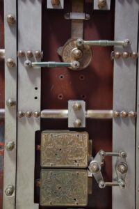 lock, padlock, vault